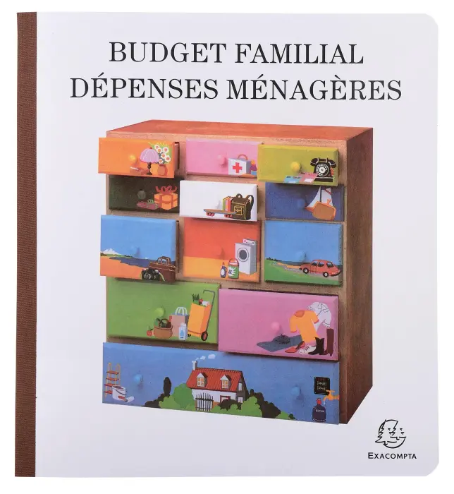 Piqûre de comptabilité et organisation familiale 27x25cm - Budget dépenses ménagères 56 pages