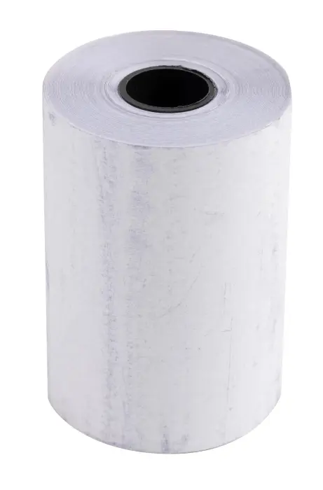 Bobine pour tickets de carte bancaire 57x40 mm - 2 plis chimique autonome 60g/m2. - Blanc