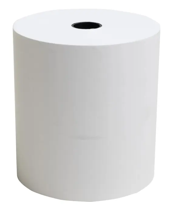 Bobine pour tickets de caisse 80x75mm - 80m - 1 pli thermique 55g/m2 sans Phenol - Blanc - New