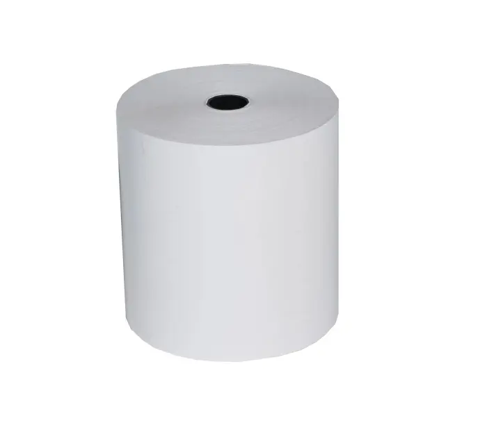 Bobine pour tickets de caisse 80x72mm - 76m - 1 pli thermique 48g/m2. - Blanc