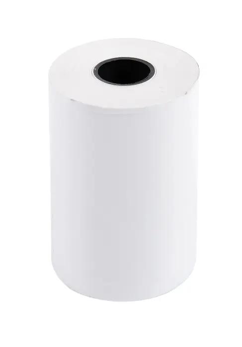 Bobine pour tickets de carte bancaire 57x46mm - 24m - 1 pli thermique 55g/m2. - Blanc