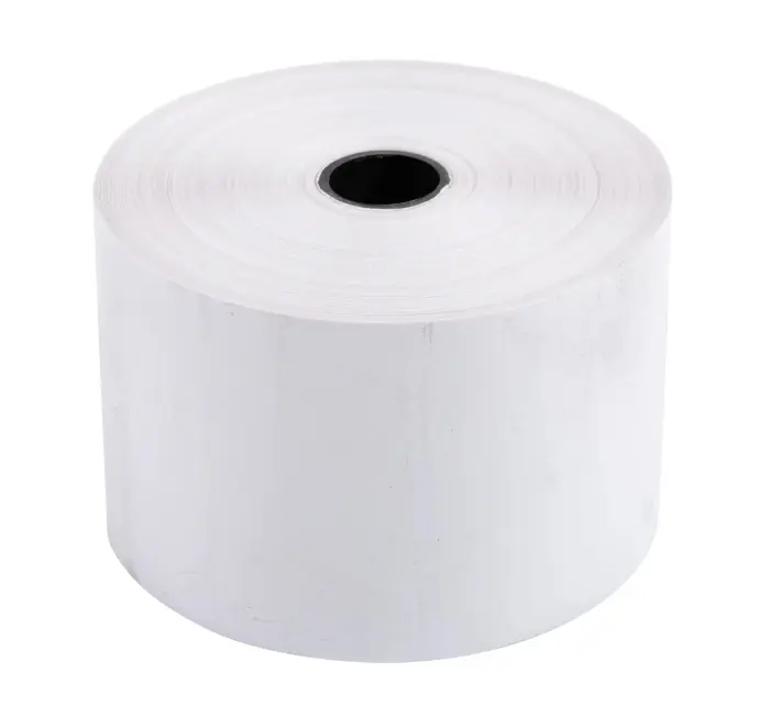 Bobine pour tickets de caisse 44x70mm - 60m - 1 pli thermique 55g/m2. - Blanc