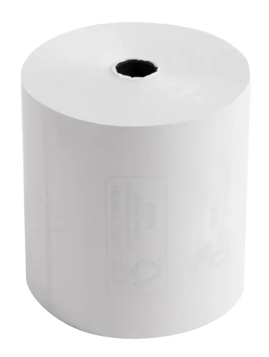 Bobine pour tickets de caisse 80x72mm - 76m - 1 pli thermique 48g/m2. - Blanc