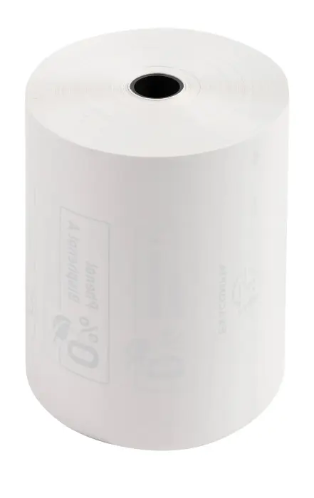 Bobine pour balance 80x56mm - 44m - 1 pli thermique 48g/m2 sans Phenol. - Blanc