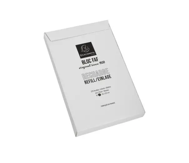 RECHARGE FAF n°2 16x10cm 170p. UNI - Blanc