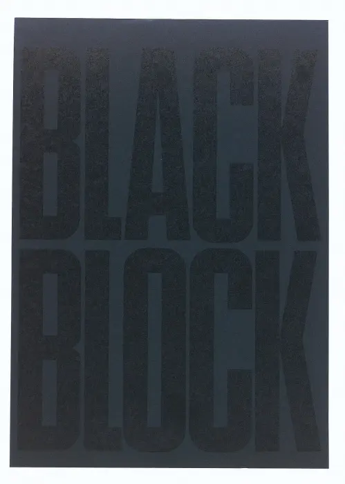 Bloc Black block 29,7x21cm - Papier jaune quadrillé 5x5 - 70 feuillets - Noir