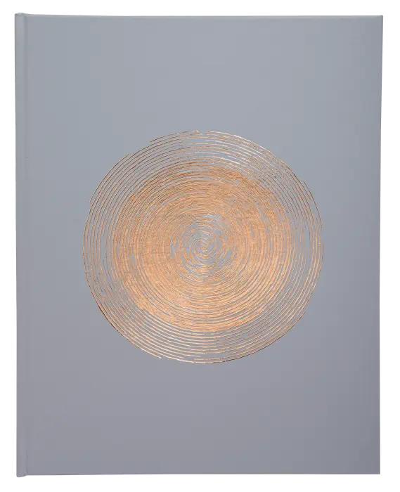 Livre d'or 100 pages tranche or Ellipse - Gris