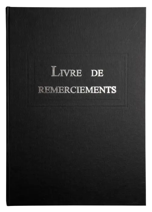 Livre de remerciement 96 pages 297x210 - Noir