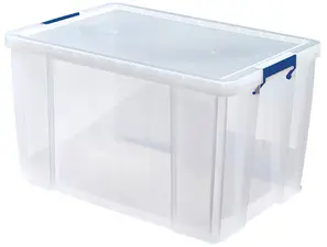 Fellowes Boîte de rangement ProStore, 85 litres, transparent