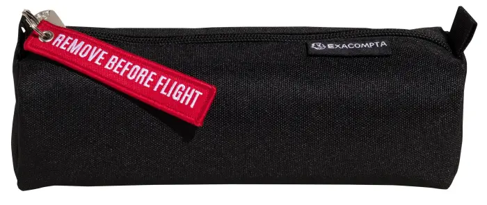 Trousse semi-ronde Flight porte-clé - Noir - New