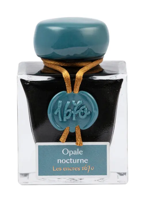 Encre 1670 à paillettes dorées 50ml - Opale nocturne