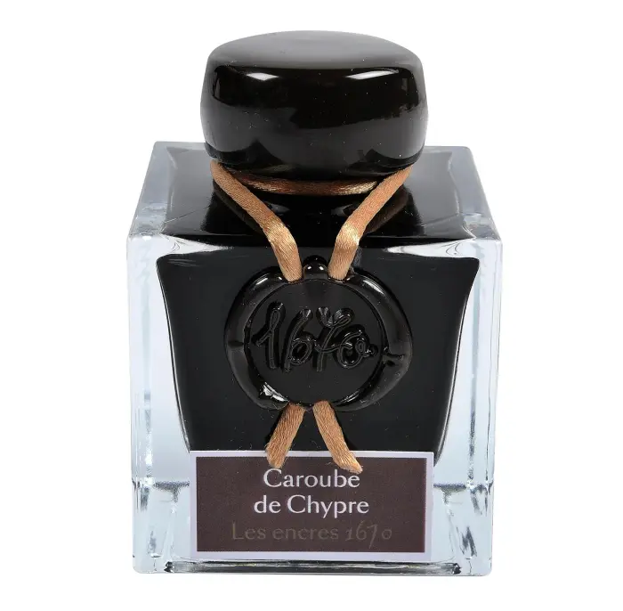 Encre 1670 à paillettes dorées 50ml - Caroube de Chypre