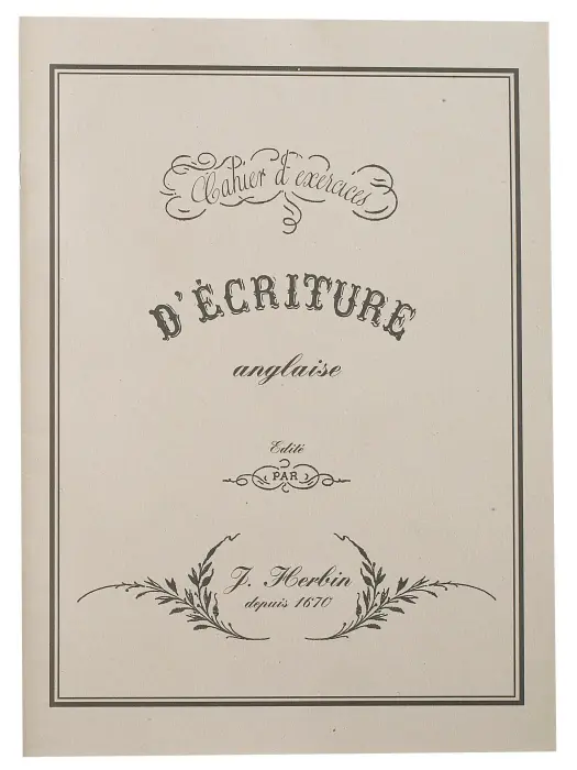 Cahier d'exercices d'écriture