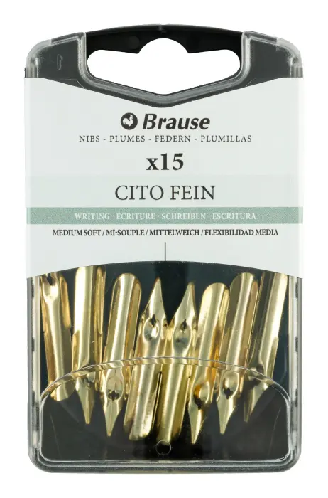 Boîte 15 plumes Cito fein