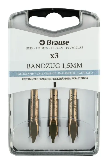 BOITE 3 PLUMES BANDZUG POUR GAUCHERS