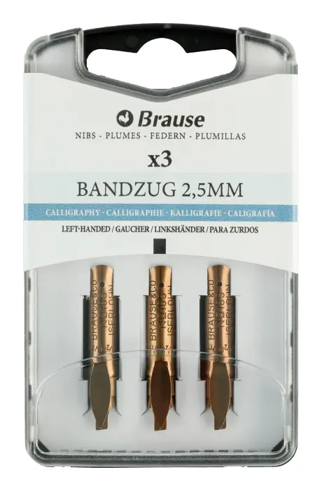 BOITE 3 PLUMES BANDZUG POUR GAUCHERS