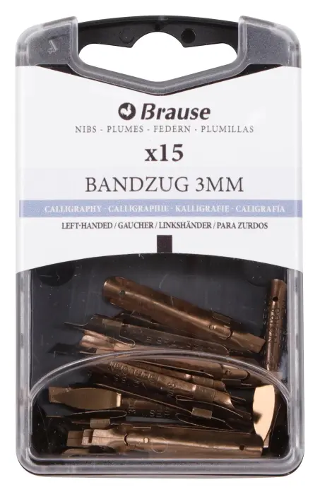 BOITE 15 PLUMES BANDZUG POUR GAUCHERS