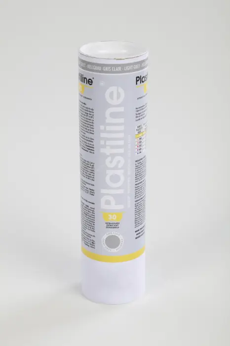 1 kg de plastiline dureté 30 (extra-souple) - Gris clair