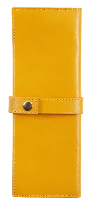 Trousse du collectionneur en cuir pour stylos, petit modèle - Ambre