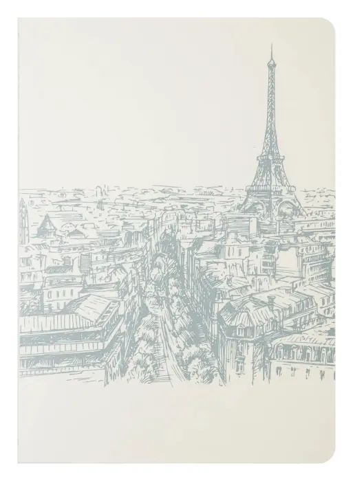 Cahier A5 ligné - Les Toits de Paris - 32 pages - Gris
