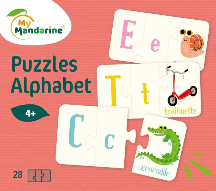 Alphabet, Puzzles alphabet - Multicolore