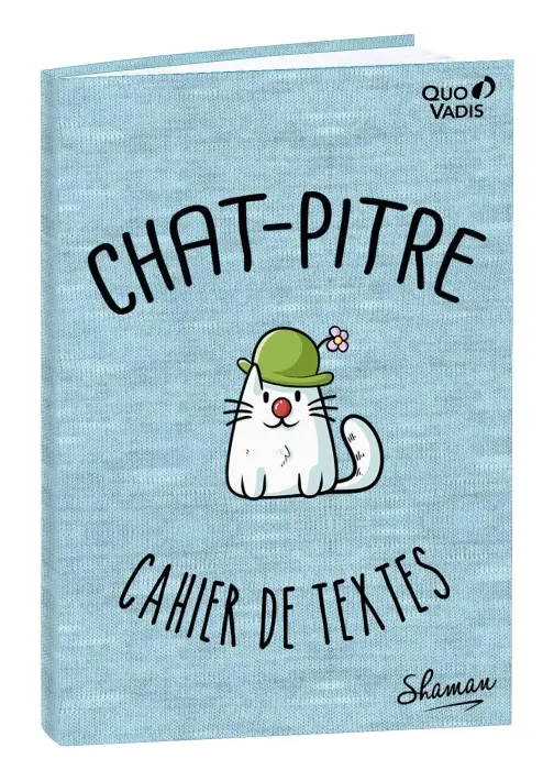 Quo Vadis - Cahier de textes - Français - Shaman - Journalier - 15x21 cm - Papier Clairefontaine blanc - PROMO