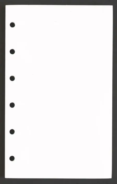 Agenda Moderne - Recharge Organiseur - FEUILLES ADRESSE 0813 - 8,5x13 cm