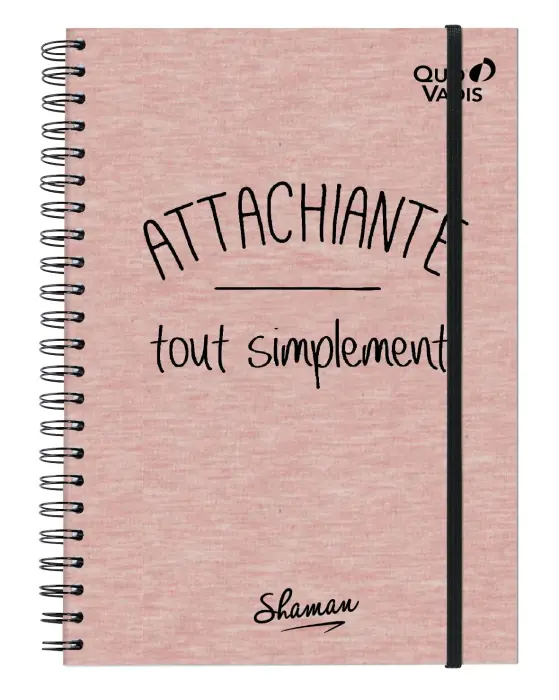 Quo Vadis - Carnet de notes - Spiralé - Shaman - Pages Non lignées - 15x21 cm - Papier Clairefontaine blanc - PROMO