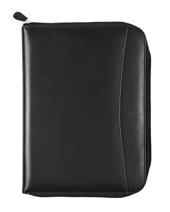 Quo Vadis - Conférencier - Satiny - 24x32 cm - Cuir pleine fleur de vachette - Noir