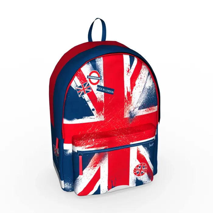 Quo Vadis - Sac à dos - Cities - 28x40x13 cm - Toile (polyester) - Badge - PROMO
