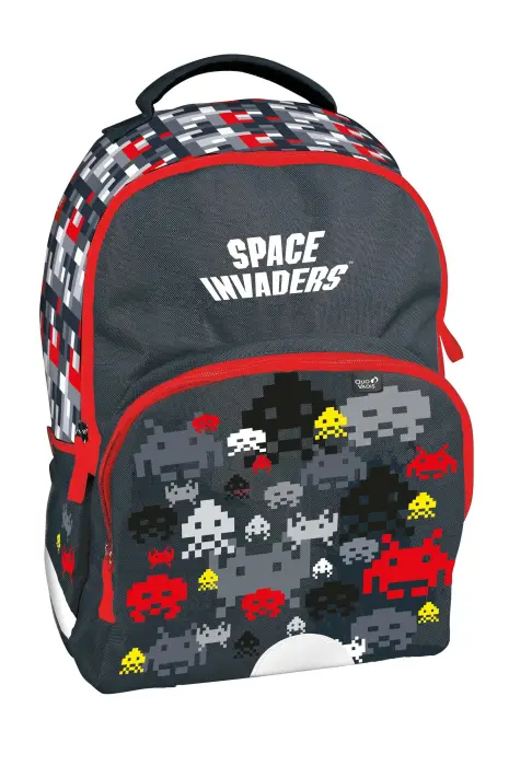 Quo Vadis - Sac à dos - Space invaders - 31x43x24 cm - Toile (polyester) - Aliens - PROMO