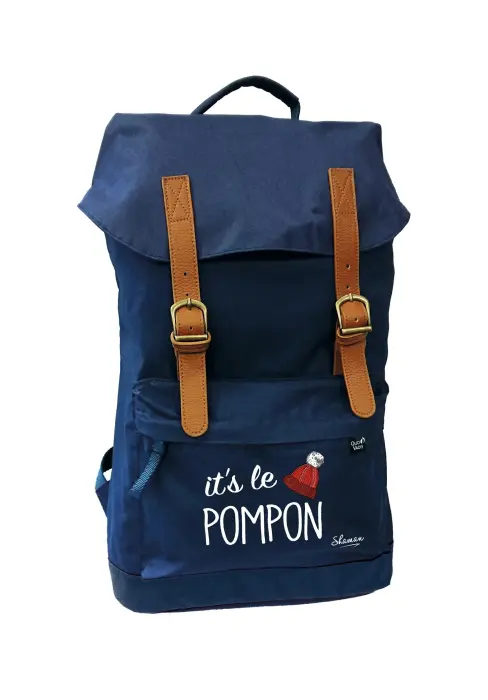 Quo Vadis - Sac à dos - Shaman - 28x40x12 cm - Toile (polyester) - Pompon - PROMO
