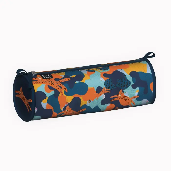 Quo Vadis - Trousse scolaire - Animascot - 23x8x8 cm - Toile (polyester) - Jungle - PROMO