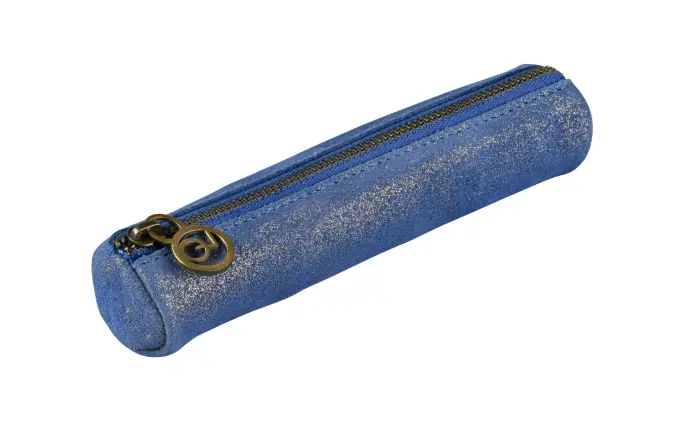 Quo Vadis - Trousse - Julo - 17x3,5 cm - Cuir de vachette suédé
