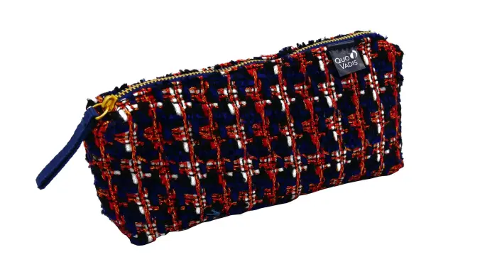 Quo Vadis - Trousse scolaire - Gisele - 19x10x3,5 cm - Bleu Marine - PROMO