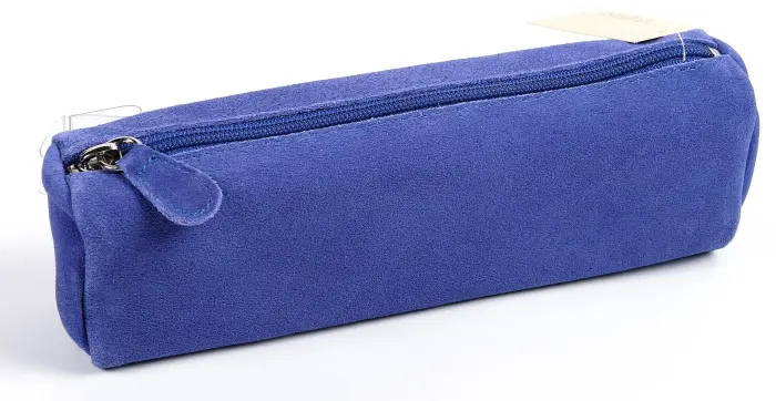 Quo Vadis - Trousse - Velours - 22x06x8,5 cm - Cuir de vachette suédé - PROMO