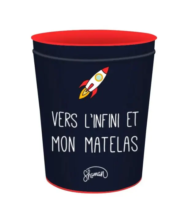 Quo Vadis - Corbeille à papier - Shaman - 22,5x25,5 cm - Métal - PROMO