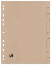 Oxford Intercalaires carton TOUAREG, uni, A4, 10 touches
