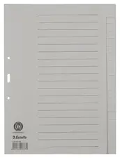 Esselte Intercalaires en papier naturel, uni, A4, 20 touches