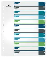 DURABLE Intercalaire en plastique, numérique, A4+