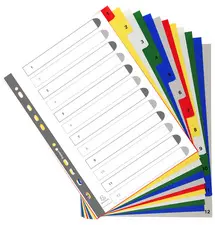 EXACOMPTA Intercalaires à chiffre, 1-12, A4+, 12 touches