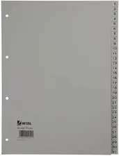 HETZEL Intercalaires en plastique, chiffres, A4, 1-31, PP