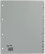 HETZEL Intercalaires en plastique, A-Z, A4 extra large