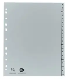 EXACOMPTA Intercalaire en plastique, A-Z, A4, 20 touches