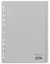 DURABLE Kunststoff-Register, A-Z, A4, PP, 20-teilig, grau