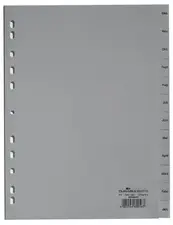 DURABLE Kunststoff-Register, Monate, A4, Dezember - Januar