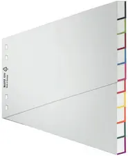 LEITZ intercalaire en plastique, blanc, A4 extra large,