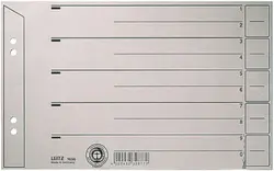LEITZ Intercalaires, format A5 paysage, carton solide