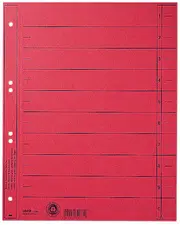 LEITZ Intercalaires, format A4 extra large,en carton manille