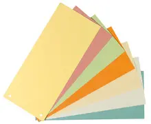 herlitz Intercalaires, pour format A4, carte lustrée, vert